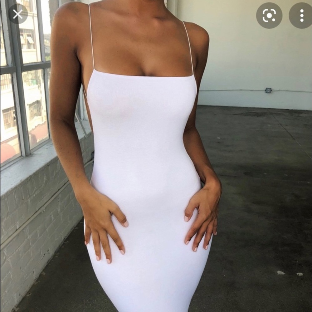 Oh Polly white midi dress